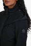 Mackage Black Nylon Leather Detail Hooded Alba Jacket Size XS