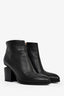 Alexander Wang Black Leather Rose Gold Heeled Ankle Boots Size 38.5