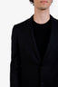 Pal Zileri Black Wool Single Breasted Blazer + Pant Set Size 48 Mens
