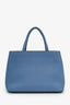 Fendi Blue Leather 2jours Top Handle With Strap