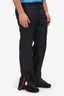 Gucci Navy Blue GG Jacquard Drawstring Pants Size 46 Mens