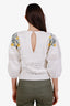 Ba&sh White Floral Embroidery Miro Sweater Size XS