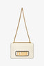 Christian Dior 2017 White Leather J'Adior Chain Flap Bag