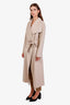 Mackage Taupe Wool Long Belted Coat Size M