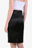 Dolce & Gabbana Black Satin Pencil Skirt Size 40