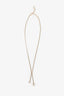 Pre-loved Chanel™ Champagne Gold-Toned Crystal CC Star Necklace
