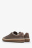 Loro Piana Taupe Leather and Suede Sneakers Size 41 Mens
