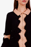 Pre-loved Chanel™ 08C Black/Beige Tweed Leather Jacket Size 36