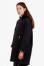 Fendi Vintage Black Reversible Eco-fur Hooded Coat Size 38