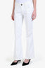 Goldsign White Denim Wide Leg Jeans Size 30