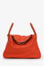 Hermès 2013 Orange Leather Lindy 30 Bag