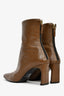 Reike Nen Brown Croc Embossed Square Toe Boot Size 8