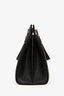 Gucci Black Grainy Calfskin Small Zumi Top Handle Bag with Strap