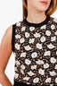 Marni Black Floral Sleeveless Sweater Size 42