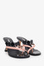 Manolo Blahnik Black/Pink Patent Leather Heels Size 38.5