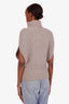 Bottega Veneta Grey Wool Shetland Cape-Like Sleeveless Sweater Size S