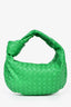 Bottega Veneta Green Leather Intrecciato Teen Jodie Shoulder Bag