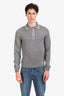 Gucci 2025 Grey Pointelle Knit Polo Sweater est. Size S with Tags Mens