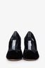 Miu Miu Black Velvet Ballerina Heels Size 37.5