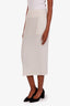 Pleats Please Issey Miyake Cream Pleated Midi Skirt Size 1