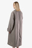 Lemaire Taupe Wool Blend Trench Coat Size 36