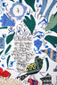 Hermès Grey Cream Silk 'Maison Des Oiseaux Parleurs' Scarf 90