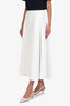 Maje White Wool A-Line Maxi Skirt Size 40