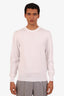 Salvatore Ferragamo White Cotton Crewneck Sweater Size M Mens