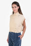 Marni Cream Cotton Distressed Vest Size 38
