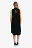 Rag & Bone Black Wool Mock Neck Midi Dress Size M