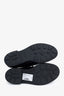 Prada Black Leather Lace Up Loafer Size 39.5