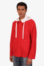 Thom Browne Red Nylon Utility Windbreaker with Removable Hood Size 2 Men's