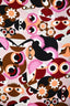 Fendi Purple Silk Graphic Scarf