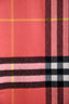 Burberry Clay Pink Novacheck Cashmere Fringe Scarf