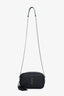 Saint Laurent Black Grain De Poudre Matelasse Monogram Mini Lou Camera Bag