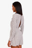 Maje White/Black Bow Detail Long Sleeve Romper Size 36