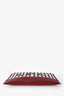 A.P.C Red/Cream Canvas Leather Logo Pouch