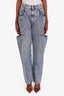 Maison Margiela Blue Acid Wash Cut Out Jeans Size 42
