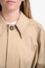 L'Academie Beige Long Belted Trench Coat Size S