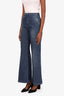 Gucci Blue Denim Pleated Trousers Size 38