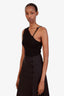 Gucci 2023 Black Cotton One Shoulder Cropped Shirt Size XS