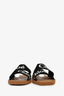 Chloe Black Logo 'Woody' Sandals Size 40