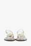 Pre-loved Chanel™ Clear/Pink Camellia Jelly Sandal Size 35