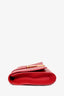 Saint Laurent Red Leather Classic Y Ligne Clutch