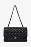 Pre-loved Chanel™ 2009 10 Black Caviar Medium Double Flap SHW