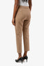 Max Mara Tan Tapered Trouser Size 4