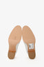 Hermès Off-White 'Paris' Heeled Loafers Size 36