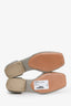 Lemire Grey Leather Micro Ballet Flats Size 36