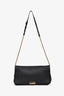Burberry Black Pebble Leather Shoulder Bag with Chain