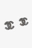 Pre-loved Chanel™ Gunmetal CC Stud Earrings